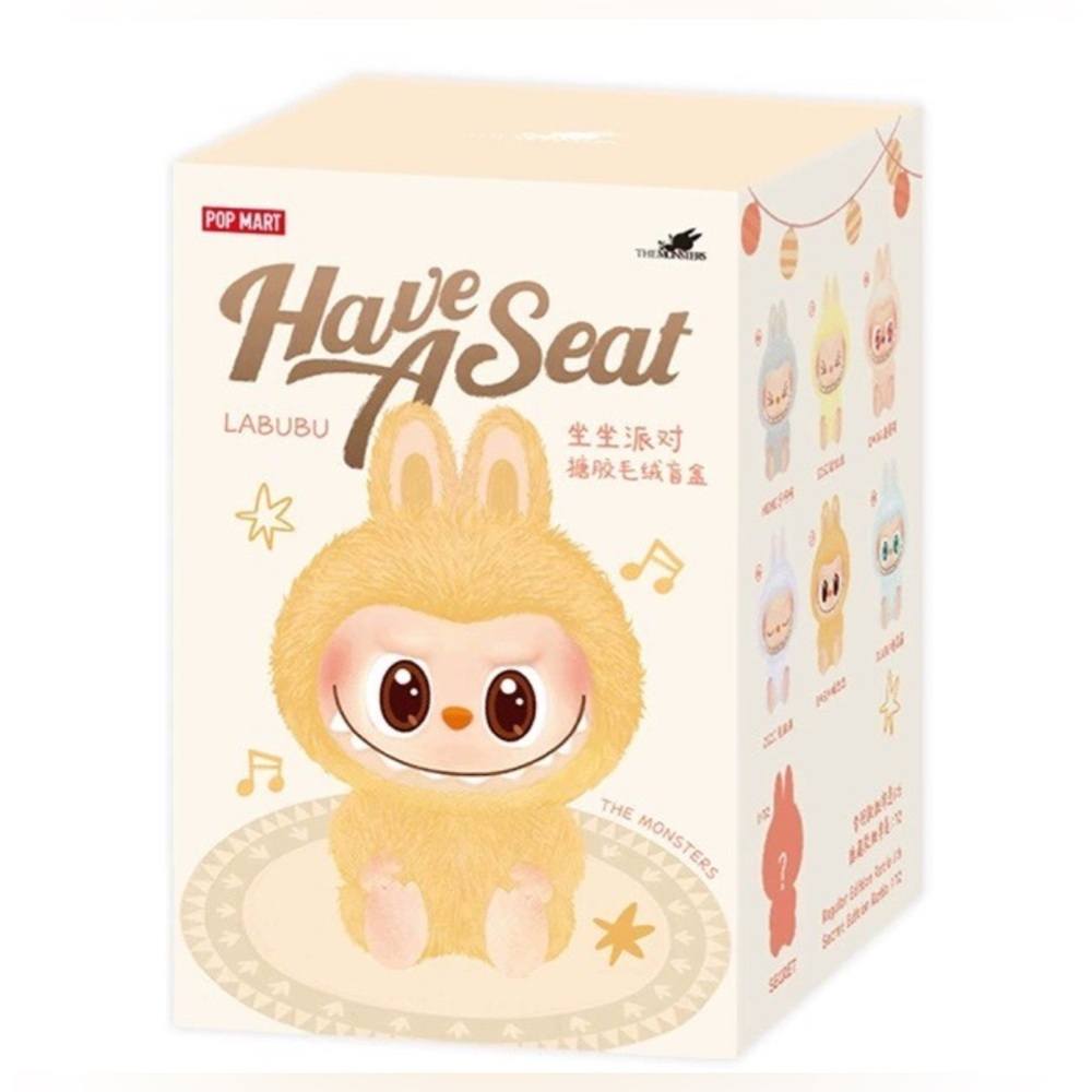 POP MART Have A Seat Labubu Plush Collectible - Various Colors